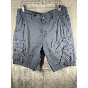 Iron Co. Men's Comfort Waistband Stretch Cargo Short Blue  Color Size 32 Golf